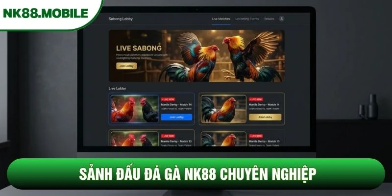 Sảnh đấu đá gà NK88 chuyên nghiệp