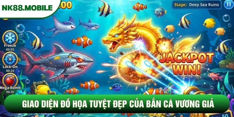 Giao diện đồ họa tuyệt đẹp của bắn cá vương giả