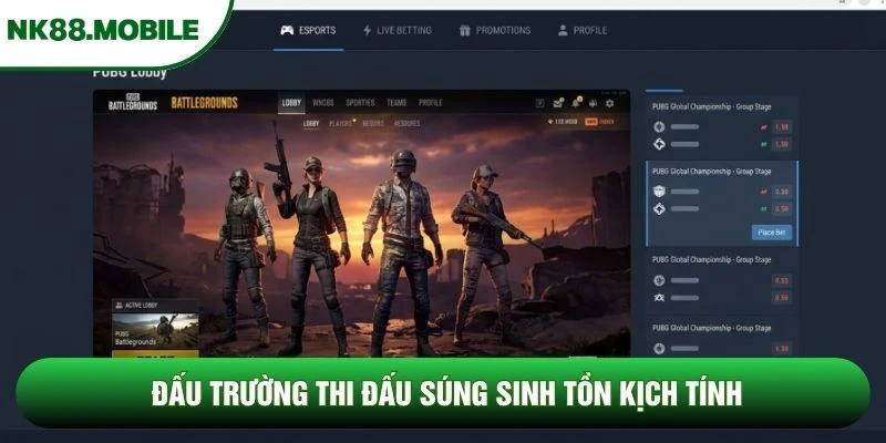 Đấu trường thi đấu súng sinh tồn kịch tính Đấu trường thi đấu súng sinh tồn kịch tính