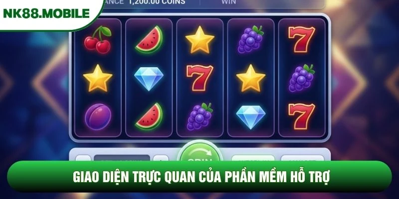 Giao diện trực quan của phần mềm hỗ trợ Giao diện trực quan của phần mềm hỗ trợ